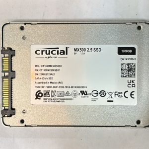 1TB SATA SSD (5 year warranty) crucial
